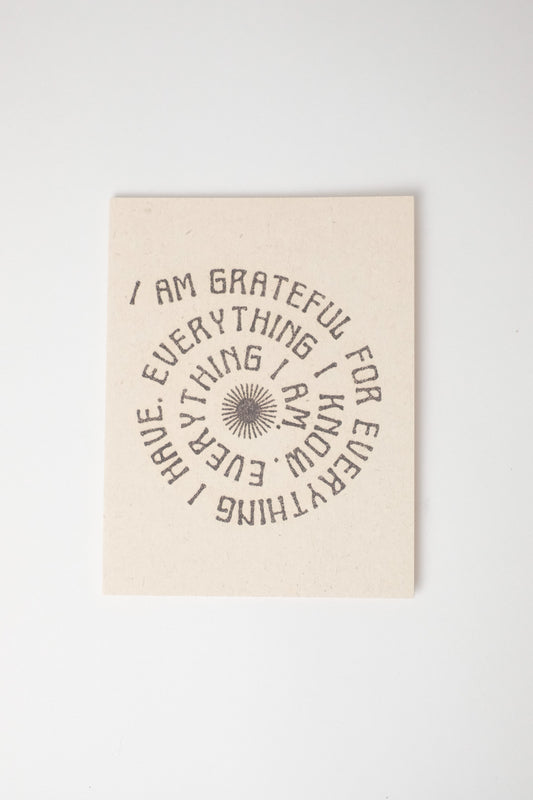 Grateful For Everything Greeting Card
