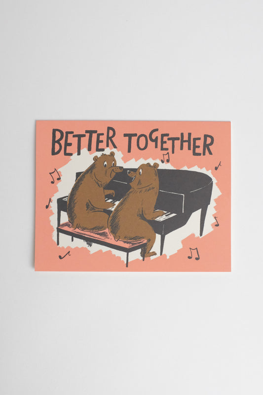 Better Together Bears Love card