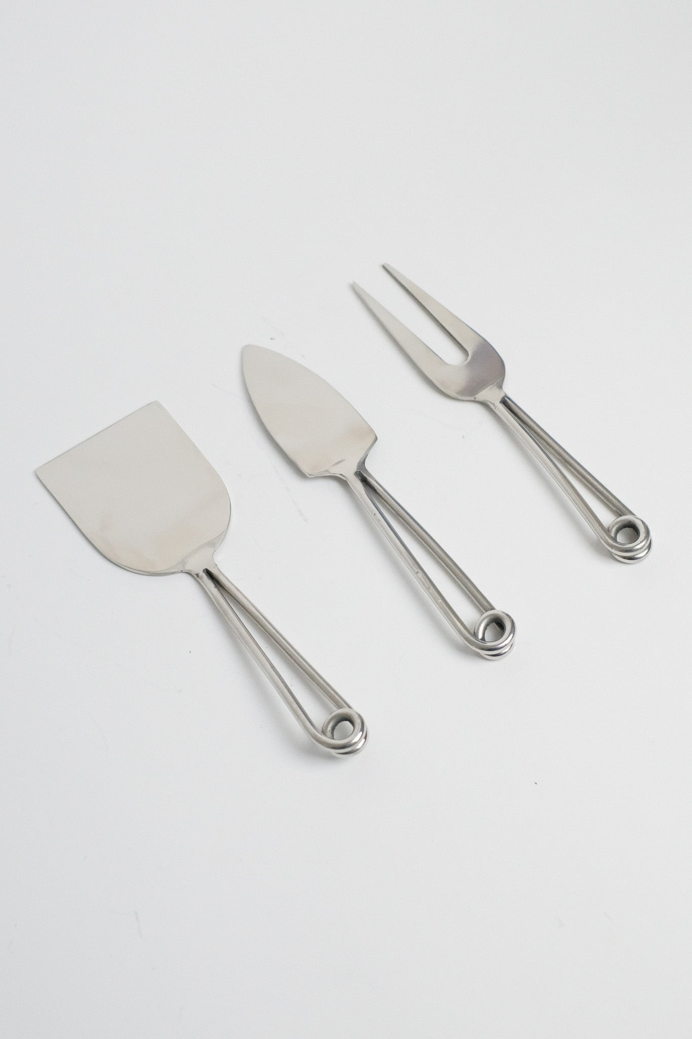 Stainless Steel Coil Cheese Knife Set of 3