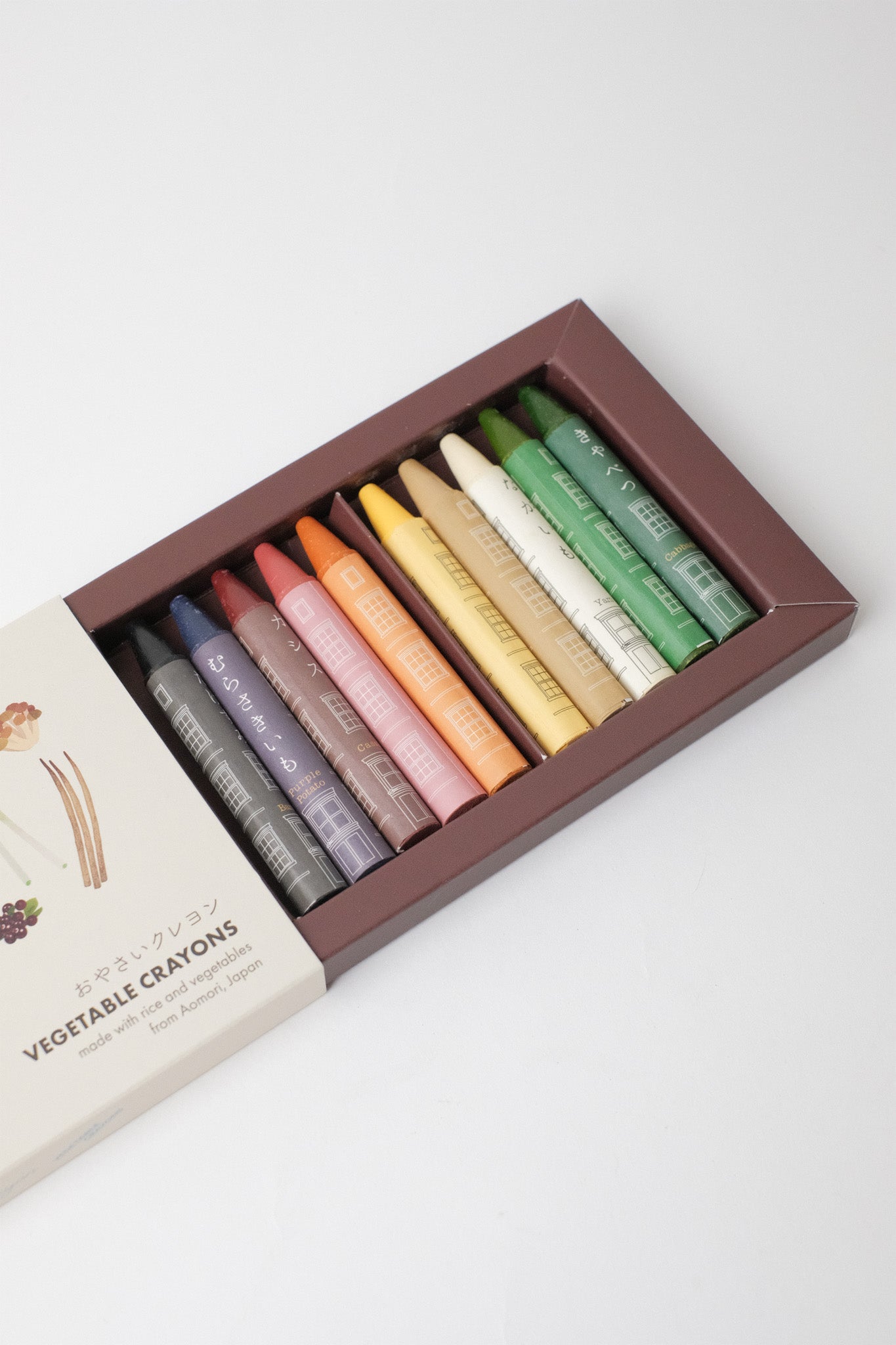 Vegetable Crayons made from vegetable waste - 10 colors