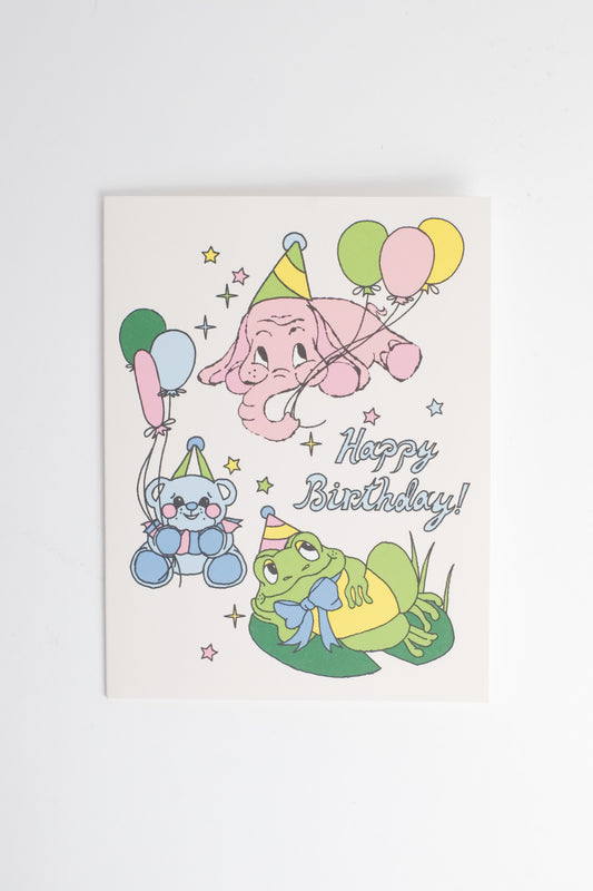 Birthday Animals birthday greeting card