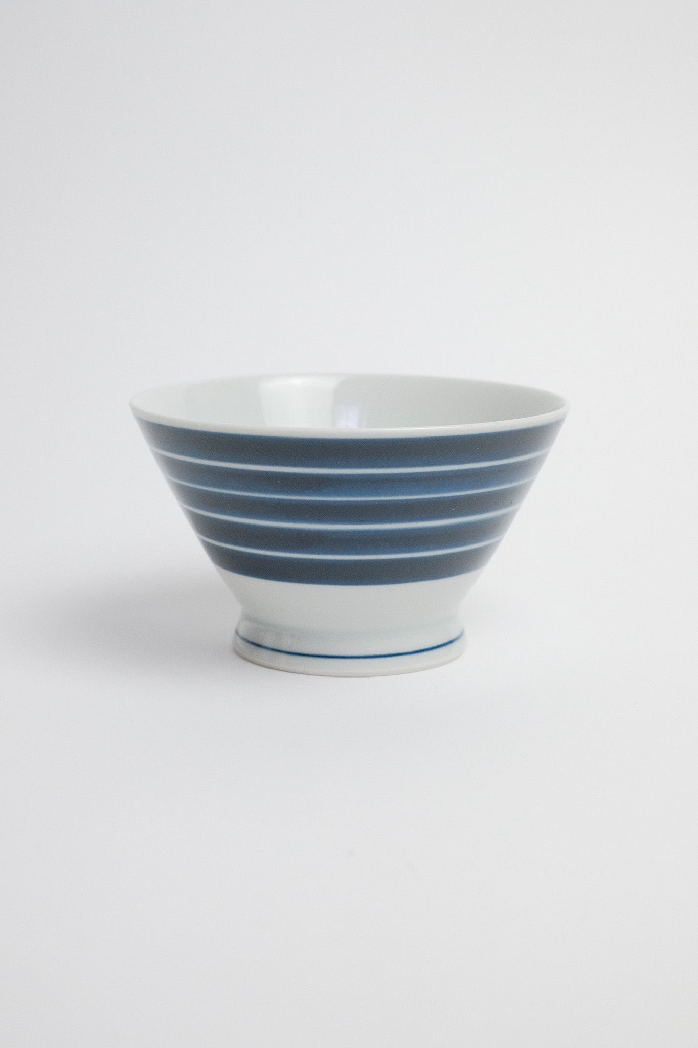 Vintage White & Blue Porcelain Bowl